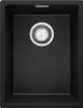 PRIMAGRAN Spülbecken Schwarz 36x47cm, Granitspüle 1 Becken Produktbild-Vorschau 1