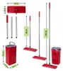 Flache Mopp Mit Ausdrücker Set Zweikammer-Eimer Faltbarer Produktbild-Vorschau 10