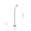 Stehleuchte LeuchtenDirekt Max LED Leseleuchte Stahl / Glas Produktbild-Vorschau 5