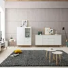 Buffet Göteborg en blanc mat avec commode en chêne Sonoma Voir les images du produit 13