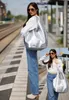 Caspar große Wildleder Hobo Bag Leder Shopper Damen Tasche Produktbild-Vorschau 2