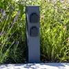 Steckdosensäule 4-fach IP44 Anthrazit 250V/ 16A 13x13x40cm Produktbild-Vorschau 14