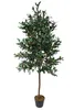 Großer künstlicher Olivenbaum Premium 185 cm Echtholzstamm Produktbild-Vorschau 1