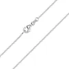 A close-up shot of a silver chain necklace on a white background. Produktbild-Vorschau