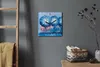 Coloray Uhr auf Leinwand 30x30 cm Wand Uhr Dekoration Produktbild-Vorschau 4