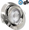 A close-up studio shot of a silver LED recessed light fixture against a white background. Produktbild-Vorschau