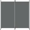 Parawan 2-Panelowy, Antracytowy, 175X180 Cm, Tkanina Podgląd zdjęcia produktu 12