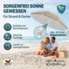 KINGSLEEVE® Ombrellone Spiaggia 180cm UV50+ Inclinabile Anteprima dell’immagine prodotto 2