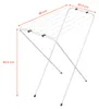 A white drying rack with dimensions indicated by orange lines and text. Anteprima dell’immagine prodotto
