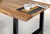 Esstisch Baumkante massiv Akazie Natur 120 x 80 U-Gestell Produktbild-Vorschau 3