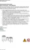 Instructional text and diagrams for a flower stand. Produktbild-Vorschau