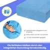 Frottee Spannbettlaken 140x200 cm Hellblau, Baumwolle Produktbild-Vorschau 4