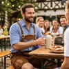 kurze Trachtenlederhose Toni Lederhosen mit Hosenträger, Produktbild-Vorschau 9