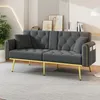 Merax 2 Sitzer Sofa, Couch mit Liegefunktion, 3 Produktbild-Vorschau 2
