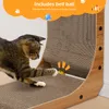 Nobleza - Kratzbrett Katze, 60 cm Hohe L Förmige Kratzpappe Produktbild-Vorschau 9