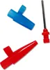 A set of tire repair tools, including a compressor needle and two adapters, laid out on a white background. Produktbild-Vorschau