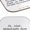Mr. & Mrs. Panda Holzuntersetzer Spruch Selbstakzeptanz Produktbild-Vorschau 5