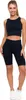Schwarze Radlerhose Damen Push-Up Leggings Hohe Taille Produktbild-Vorschau 12