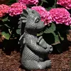 Süsser Gartendrache Yoga Drache Figur Gartenfigur 27 cm Produktbild-Vorschau 9