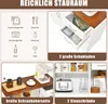 COSTWAY Sideboard Küchenschrank Weiß, Kücheninsel mit Produktbild-Vorschau 3