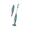 Two teal-colored vacuum cleaners are displayed against a white background. One is a handheld unit, and the other is an upright stick vacuum. Náhľad obrázku produktu