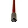 Close-up of the bottom of a red vacuum cleaner wand with a gray connector. Produktbild-Vorschau