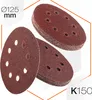 Brusný papír kotoučový 8 otvorů 125 mm P150 10 ks Polax Náhled obrázku produktu 10