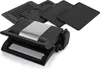 A multi-functional grill with interchangeable plates is shown on a white background. Produktbild-Vorschau