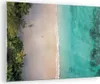 Bilder auf glas - Einteilig - Strand Tropen Rand - 70x50cm Produktbild-Vorschau 1