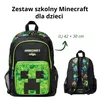 Zestaw szkolny Minecraft dla dzieci – Ergonomiczny plecak Podgląd zdjęcia produktu 1