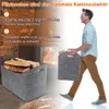 2 Stück Kaminholztasche aus Filz Holzkorb Kaminholzkorb Produktbild-Vorschau 5