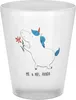 Mr. & Mrs. Panda Schnapsglas Einhorn Blume - Transparent - Produktbild-Vorschau 1