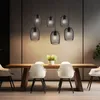 Hängeleuchte, 6-Flammig, Gitter, schwarz, 75 cm Produktbild-Vorschau 5
