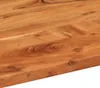 Piano tavolo vidaXL 140x60x3,8 cm ovale in legno massello Anteprima dell’immagine prodotto 5