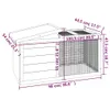 Kaninchenstall Braun 100,5x54x55 cm Massivholz Kiefer Produktbild-Vorschau 7