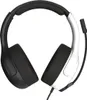 A pair of black and white gaming headphones is shown against a white background. Anteprima dell’immagine prodotto