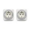 2er Set Mechanische Zeitschaltuhr Steckdose 3500 W 24h Produktbild-Vorschau 1