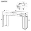 Tavolino moderno con cassetti e struttura in metallo, Anteprima dell’immagine prodotto 4