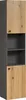 trendteam Bad Hochschrank Pure Bliss Evoke Eiche/Anthrazit Produktbild-Vorschau 1