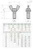 Flügelschraube M5 x 20 Verzinkt 10 Stück Amerikanische Form Produktbild-Vorschau 3