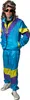 A person wearing an 80s-style tracksuit. Produktbild-Vorschau