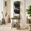 HOMCOM Gramofon – úložný box na gramofonové desky se 3 Náhled obrázku produktu 2