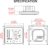 4X Intelligent Raumthermostat 5A Fußbodenheizungen Produktbild-Vorschau 7