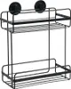 SEPIO Duschablage Schwarz, Badezimmer Organizer Flach, Produktbild-Vorschau 1