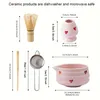 Matcha Besen Set, Matcha Set Rosa 5 Teiliges für Produktbild-Vorschau 2