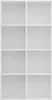 vidaXL Libreria/credenza bianca 66×30×130 cm in materiale Anteprima dell’immagine prodotto 4