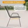 4er Set Gartenstühle Stapelstuhl Camping Stapelbar Produktbild-Vorschau 5
