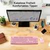 QWERTZ Kabelloses Tastatur Maus Set, Full Size 105-Tasten Produktbild-Vorschau 7