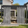 Outdoor Vorhang mit Ösen Wasserdicht Transparent Gardinen Produktbild-Vorschau 11