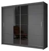 Krudox PRT 250 cm Graphit Schwebetürenschrank Mit Spiegel Produktbild-Vorschau 2